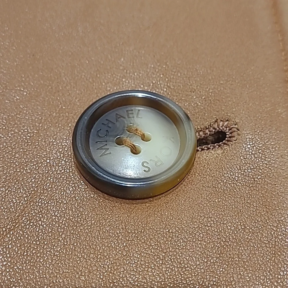 MICHAEL KORS CLASSIC BUTTERSCOTCH TAN LEATHER JACKET COAT - Picture 4 of 16